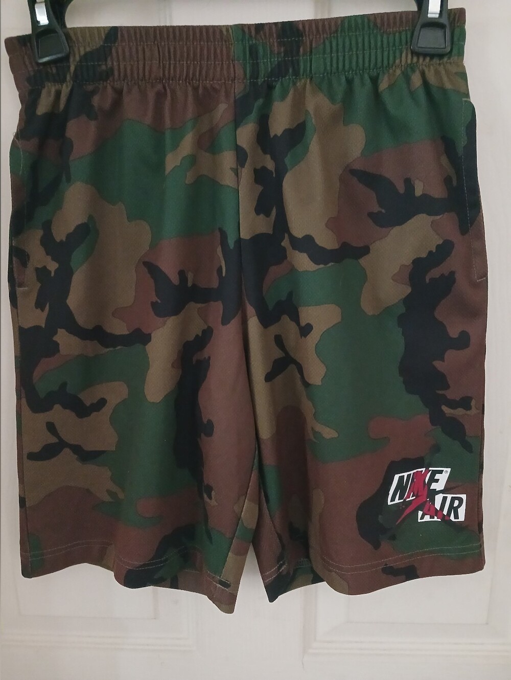 Nike BoysCamo Athletic Shorts - Green/Brown/Black